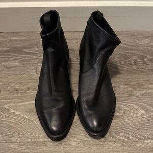 Alexander Wang Black Leather Ankle Boots (Size 38)